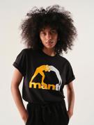 MANTO logo classic t-shirt -black